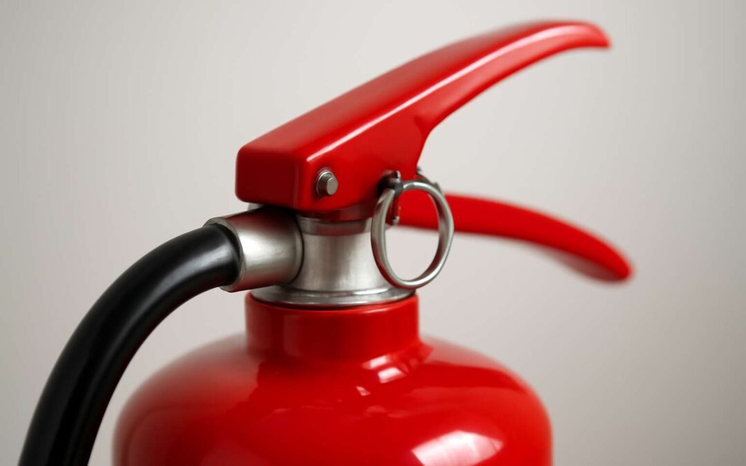 Grab, Aim, Pull: Master the fire extinguisher handle for quick safety.